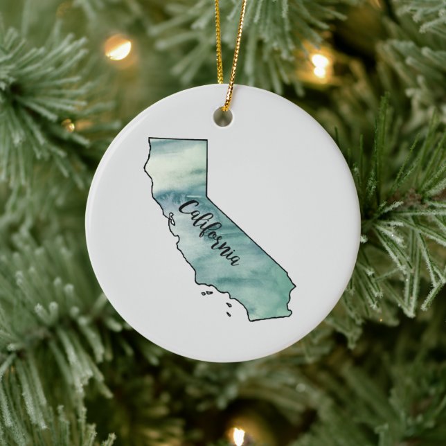 California State Painting Illustration Ornament (Tree)
