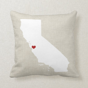 California State Pillow Decor New Home Wedding