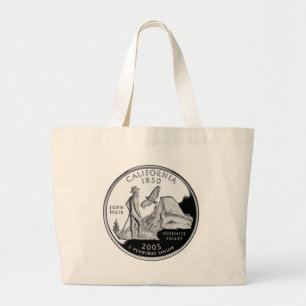 California State Quarter Large Tote Bag