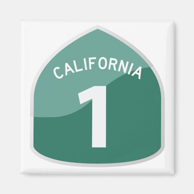California State Route 1 Pacific Coast Highway Magnet (Front)