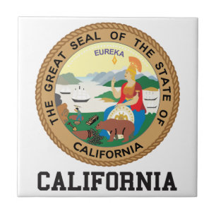 California State Seal Ceramic Tile