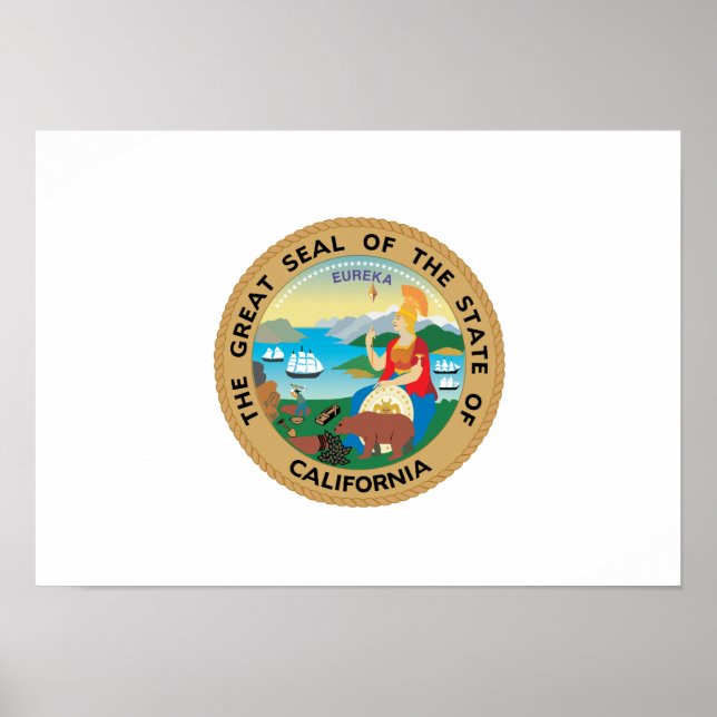 California State Seal Poster (Front)