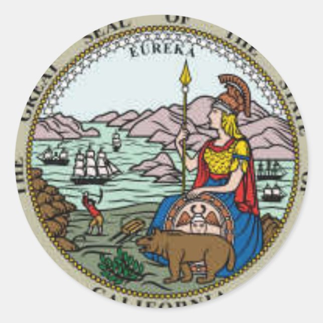 California State Seal Stickers (Front)