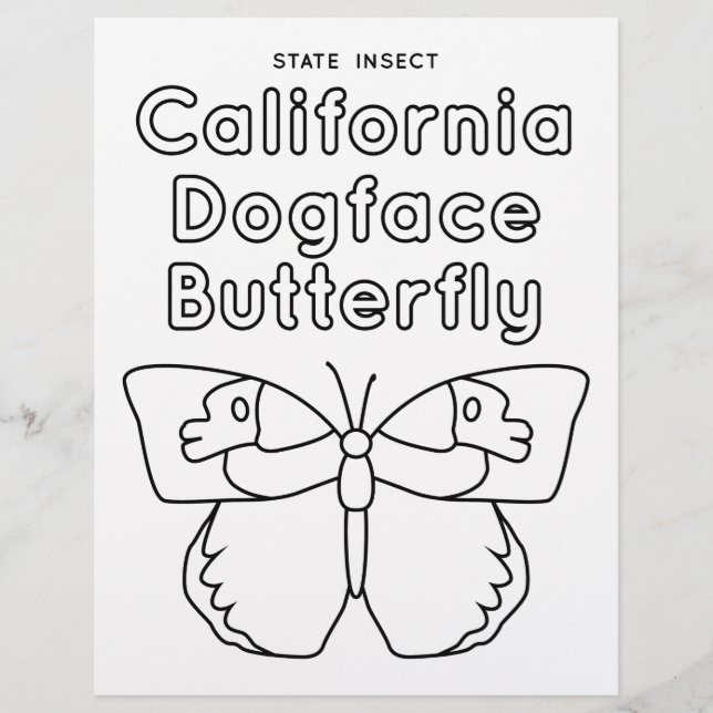 california state shape capital and nickname flyer (Front)