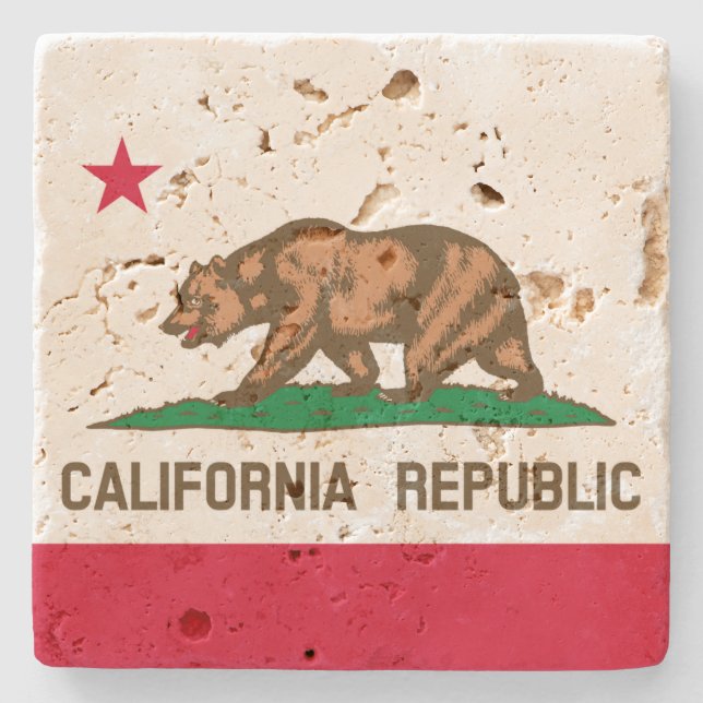 California Stone Coaster (Front)