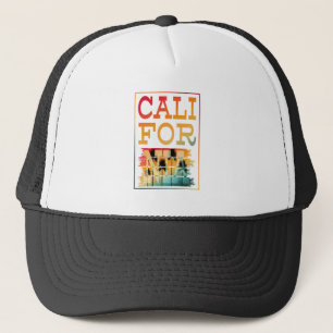 CALIFORNIA SUMMER BEACH TRUCKER HAT