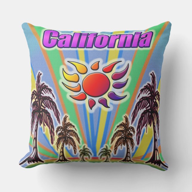 California Summer Love Pillow (Front)