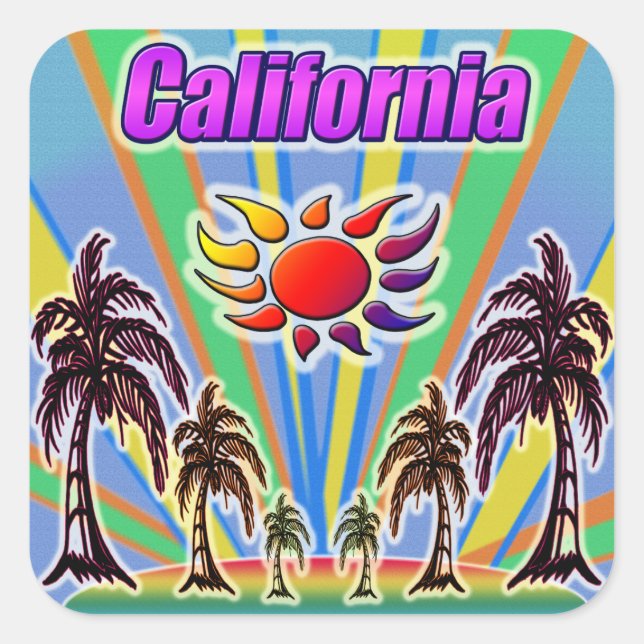 California Summer Love Sticker (Front)