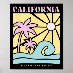 California Summer Sunshine Beach Paradise Summer Poster