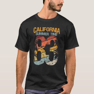 California Summer Time 83 Beach Santa Cruz Surfing T-Shirt
