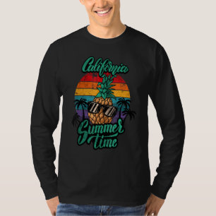 California Summer Time Dreamin Sarcastic Pineapple T-Shirt