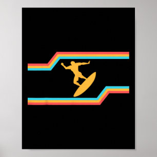 California Summer Vacation, Sunshine, Surfing Surf Poster
