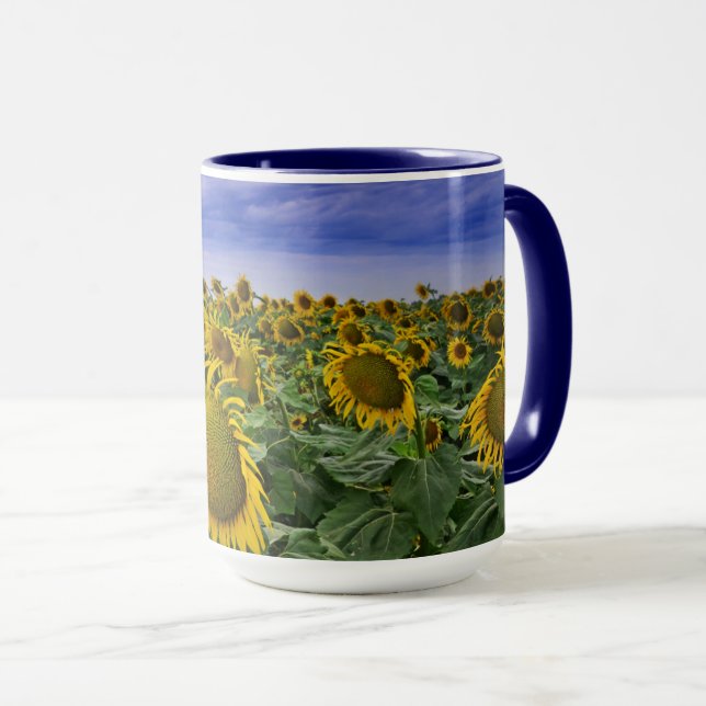 California Sunflower Fields Mug (Front Right)