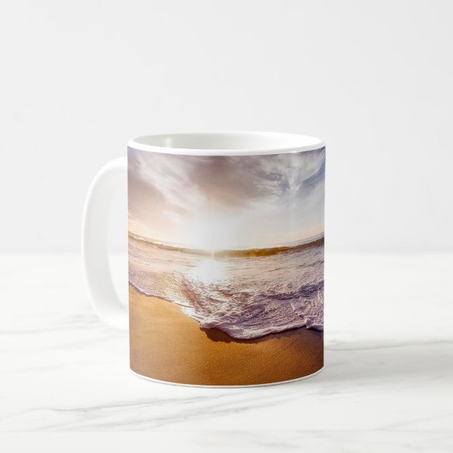 California Sunset Beach Coffee Mug (Front Left)