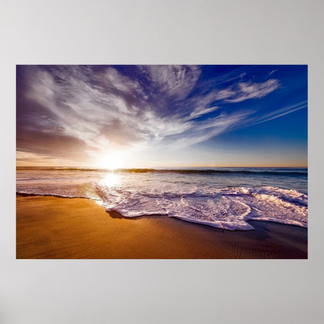 California Sunset Beach Poster (Front)