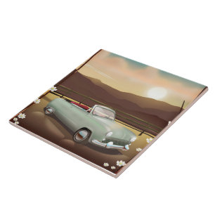California Sunset Ceramic Tile