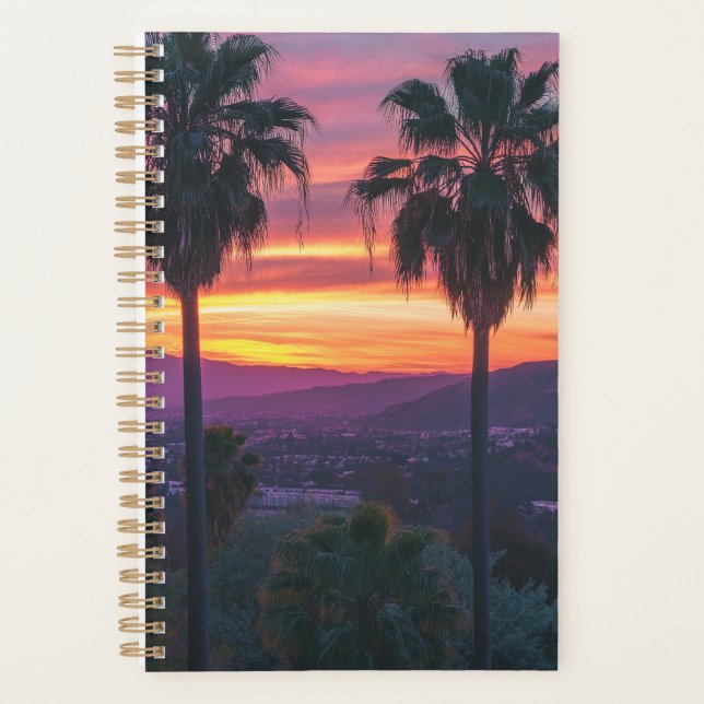 California Sunset Notebook Planner (Front)