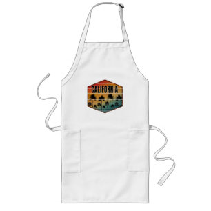 CALIFORNIA SUNSET PALM TREES SUMMER LONG APRON