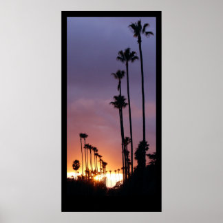 California Sunset Palms Poster / Customise This!