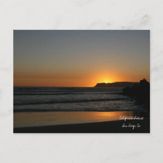 California Sunset Postcard