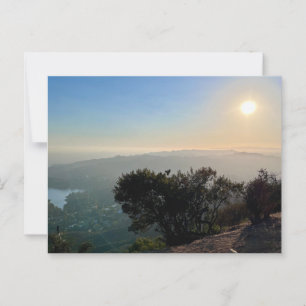 California sunset postcard