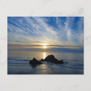California Sunset Postcard
