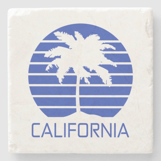 California Sunset   Stone Coaster (Front)