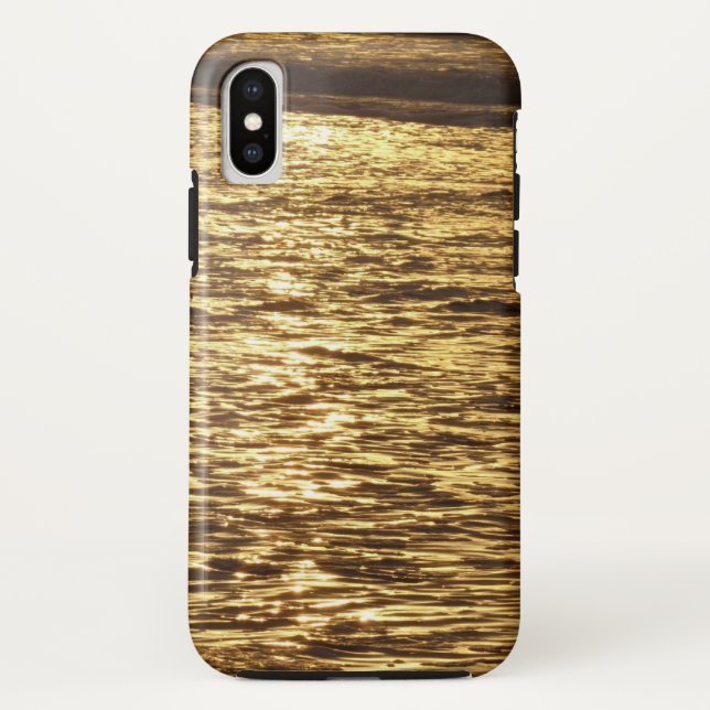 California Sunset Waves Ocean Seascape Case-Mate iPhone Case (Back)