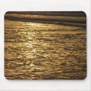 California Sunset Waves Ocean Seascape Mouse Pad