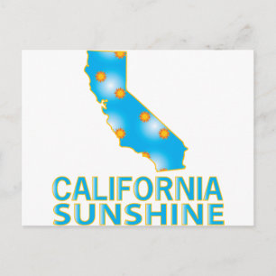 California Sunshine Postcard