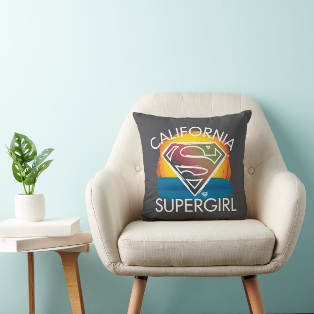 California Supergirl Sunset Graphic Cushion (Chair)