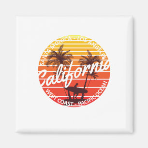 California Surf, Summer Beach vibes Magnet