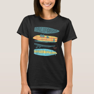 California Surf Team Surfboard Stacked Graphic T-Shirt