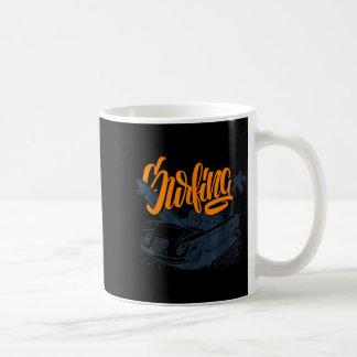 California Surf Vintage Retro Design Coffee Mug