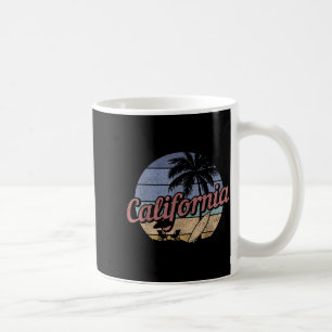 California Surf Vintage Souvenir Cali Beach Surfer Coffee Mug