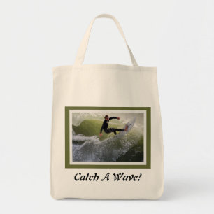 California Surfer Grocery Bag