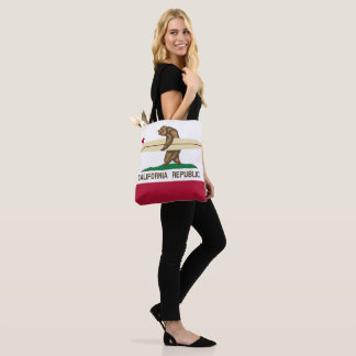 California Surfing Bear Tote Bag