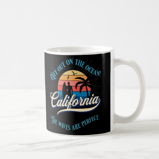 California Surfing Dude Coffee Mug (Right)