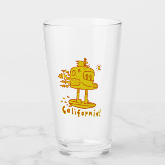 California Surfing Monster Truck Pint Glass