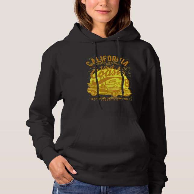 California Surfing Paradise  West Coast Since 78 Hoodie (Front)