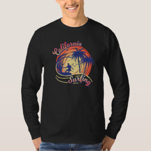 California Surfing Summer Vacation Surfers Mens Wo T-Shirt