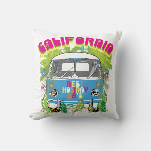 California Surfing Van Cushion (Front)