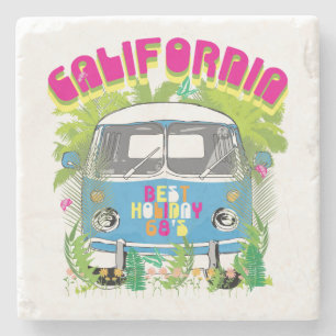 California Surfing Van Stone Coaster