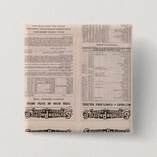 California, Texas, Arizona, and Mexico 15 Cm Square Badge