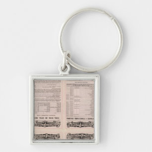 California, Texas, Arizona, and Mexico Key Ring