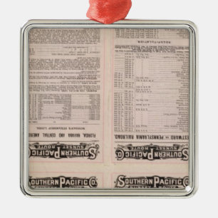 California, Texas, Arizona, and Mexico Metal Ornament