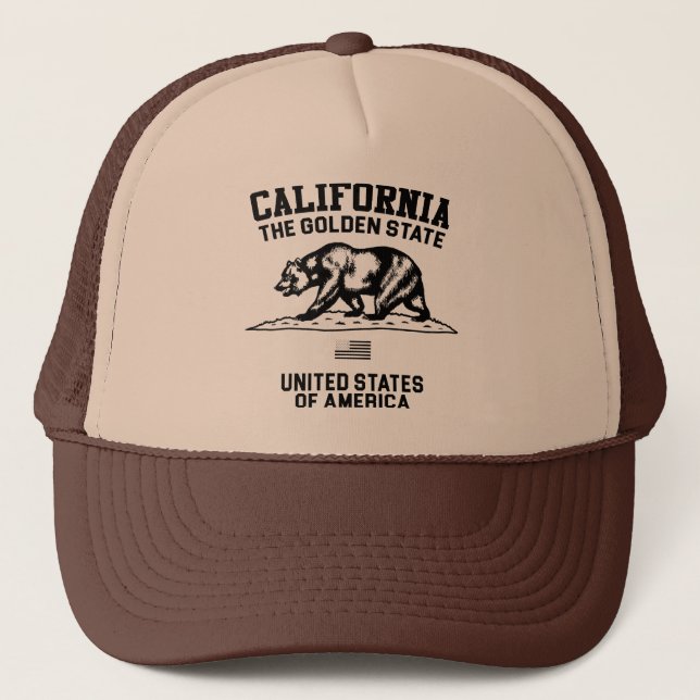 California The Golden State Trucker Hat (Front)