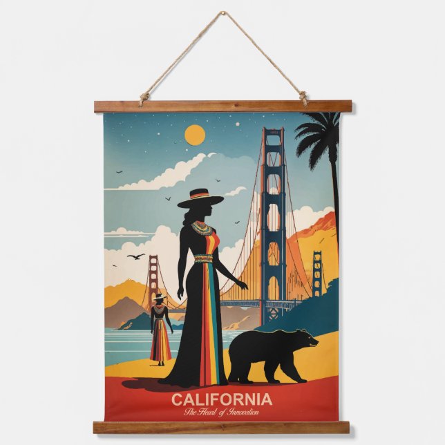 California: The Heart of Innovation Hanging Tapestry (Front)