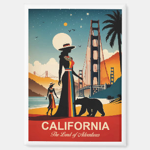 California: The Land of Adventures Magnet