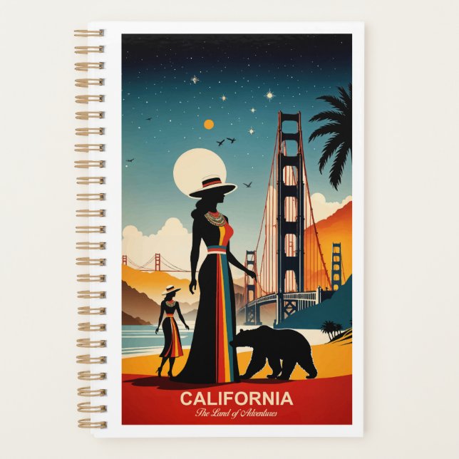 California: The Land of Adventures Planner (Front)